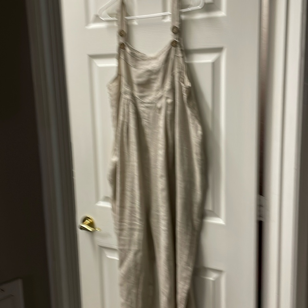 Linen overalls